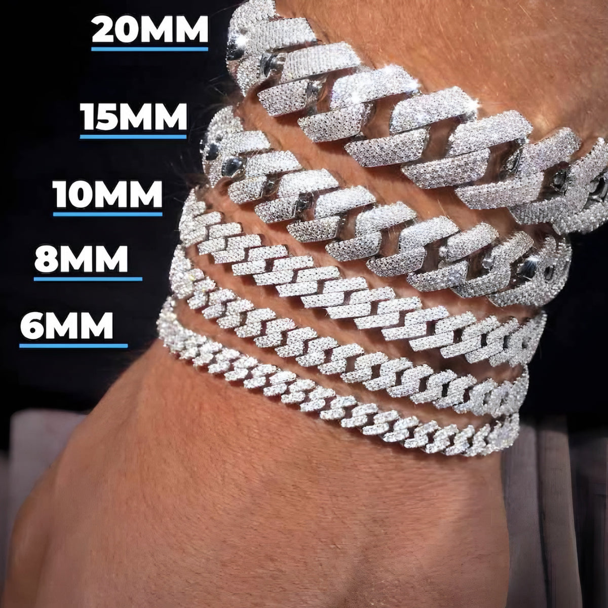 Moissanite - Cuban Link 14K Gold