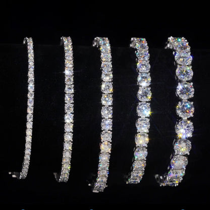 Moissanite - Tennis Bracelet 14K Gold