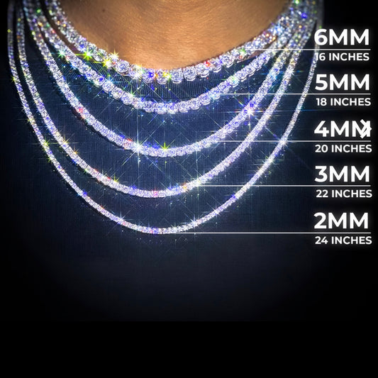 Moissanite - Tennis Chain 14K Gold